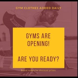 Gym clothes for sale!